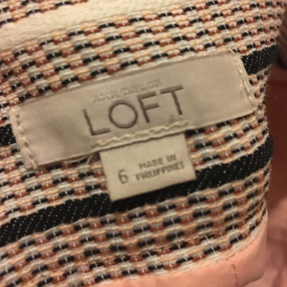 LOFT patterned A-line skirt size 6 - Picture 3 of 3